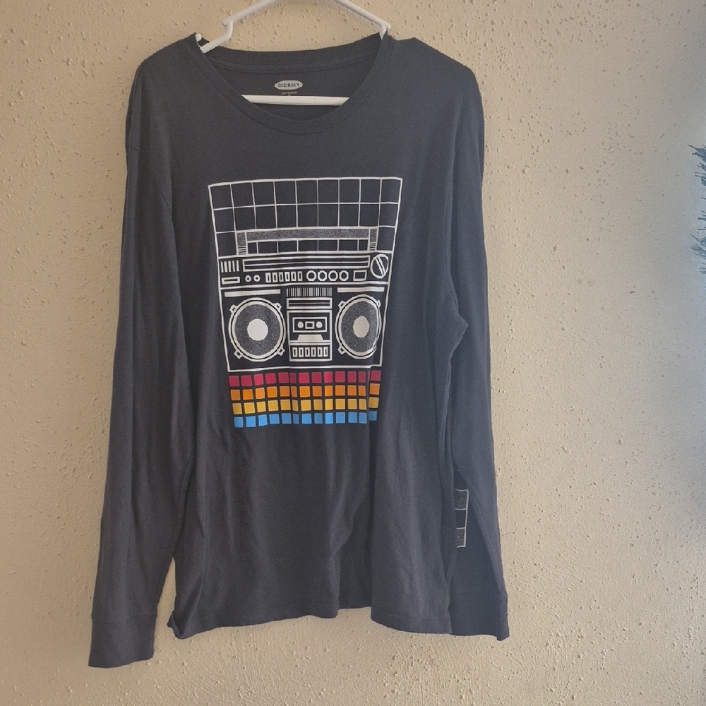 Old Navy Black Soft-Washed Tee